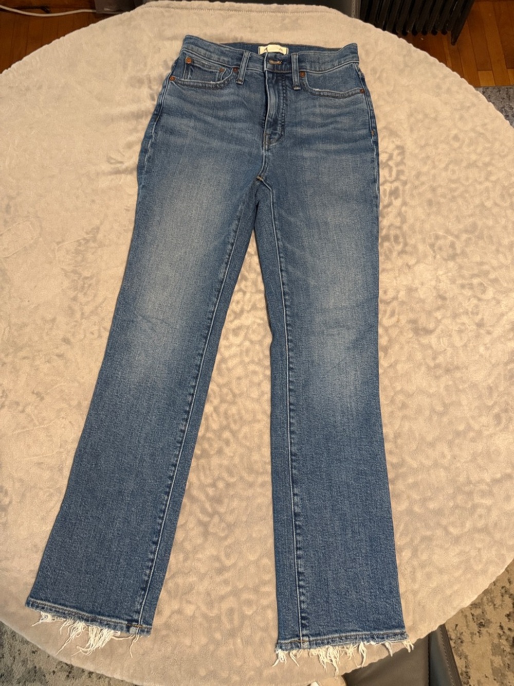 Madewell high waisted boot cut medium wash jeans